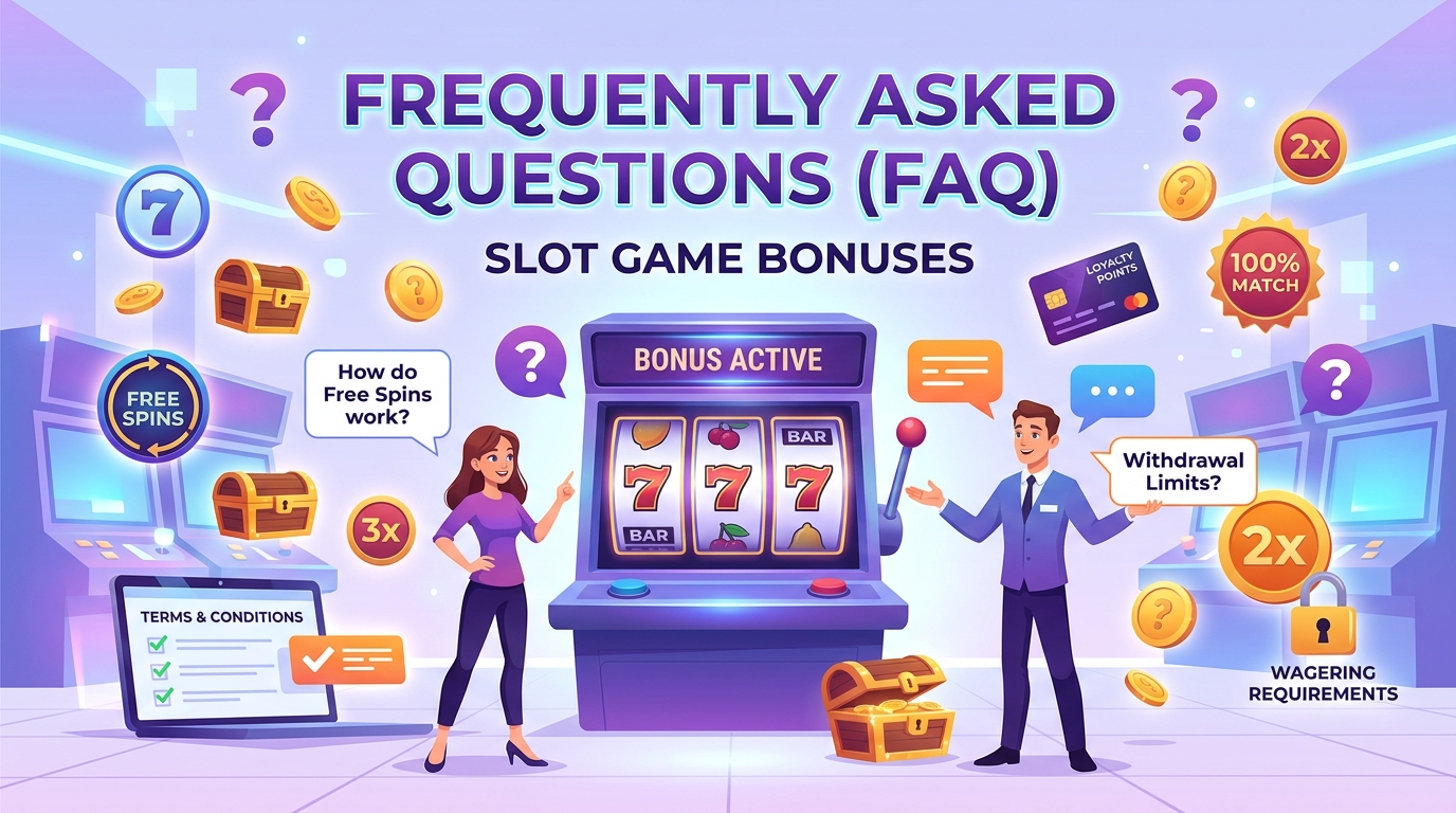 Slot Game Bonus များနှင့် ပတ်သက်သော အဖြစ်များသည့် မေးခွန်းများ